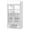Beverage Air MMF35HC-1-W 39 1/2" Two Section Display Freezer w/ Swing Doors - Bottom Mount Compressor, White, 115v