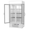 Beverage Air MMF35HC-1-W 39 1/2" Two Section Display Freezer w/ Swing Doors - Bottom Mount Compressor, White, 115v - Image 2