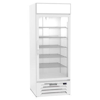 Beverage Air MMR27HC-1-W 30" One Section Glass Door Merchandiser, (1) Right Hinge Door, 115v