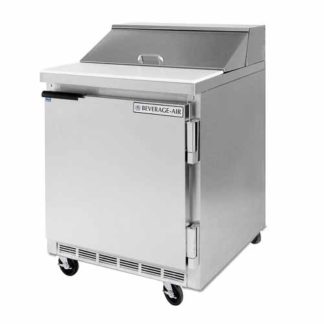 Beverage Air SPE27HC-12M-B-DS 27" Sandwich/Salad Prep Table w/ Refrigerated Base, 115v