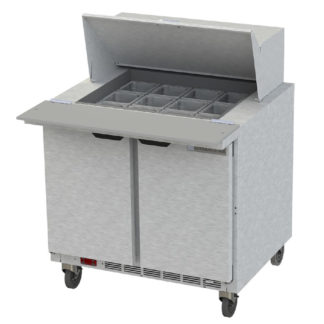 Beverage Air SPE36HC-12M 36" Sandwich/Salad Prep Table w/ Refrigerated Base, 115v