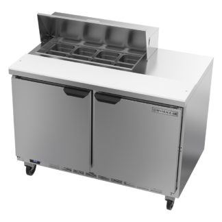 Beverage Air SPE48HC-08 48" Sandwich/Salad Prep Table w/ Refrigerated Base, 115v