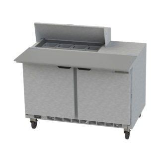 Beverage Air SPE48HC-08C 48" Sandwich/Salad Prep Table w/ Refrigerated Base, 115v