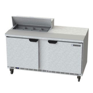 Beverage Air SPE60HC-08 60" Sandwich/Salad Prep Table w/ Refrigerated Base, 115v