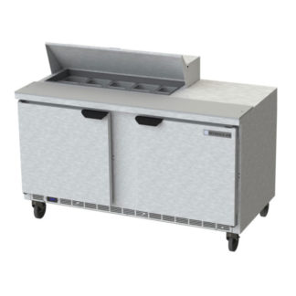 Beverage Air SPE60HC-10 60" Sandwich/Salad Prep Table w/ Refrigerated Base, 115v