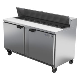Beverage Air SPE60HC-16 60" Sandwich/Salad Prep Table w/ Refrigerated Base, 115v
