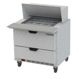 Beverage Air SPED36HC-12M-2 36" Sandwich/Salad Prep Table w/ Refrigerated Base, 115v