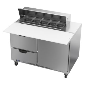Beverage Air SPED48HC-10C-2 48" Sandwich/Salad Prep Table w/ Refrigerated Base, 115v