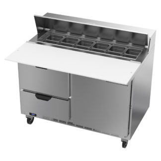 Beverage Air SPED48HC-12C-2 48" Sandwich/Salad Prep Table w/ Refrigerated Base, 115v