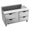 Beverage Air SPED60HC-12-4 60" Sandwich/Salad Prep Table w/ Refrigerated Base, 115v - Image 3
