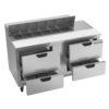 Beverage Air SPED60HC-12-4 60" Sandwich/Salad Prep Table w/ Refrigerated Base, 115v - Image 4