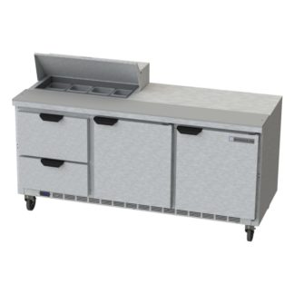 Beverage Air SPED72HC-08-2 72" Sandwich/Salad Prep Table w/ Refrigerated Base, 115v