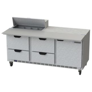 Beverage Air SPED72HC-08C-4 72" Sandwich/Salad Prep Table w/ Refrigerated Base, 115v