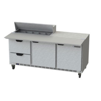 Beverage Air SPED72HC-10C-2 72" Sandwich/Salad Prep Table w/ Refrigerated Base, 115v