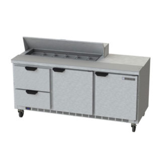 Beverage Air SPED72HC-12-2 72" Sandwich/Salad Prep Table w/ Refrigerated Base, 115v