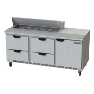 Beverage Air SPED72HC-12-4 72" Sandwich/Salad Prep Table w/ Refrigerated Base, 115v