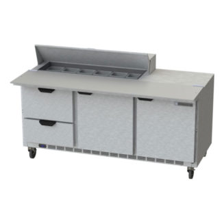 Beverage Air SPED72HC-12C-2 72" Sandwich/Salad Prep Table w/ Refrigerated Base, 115v