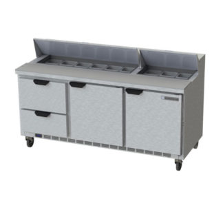 Beverage Air SPED72HC-18-2 72" Sandwich/Salad Prep Table w/ Refrigerated Base, 115v