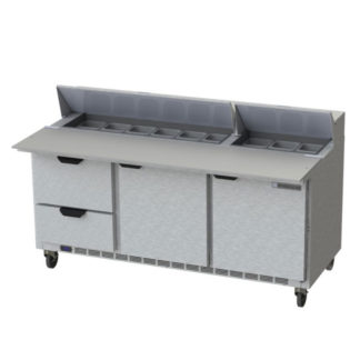 Beverage Air SPED72HC-18C-2 72" Sandwich/Salad Prep Table w/ Refrigerated Base, 115v