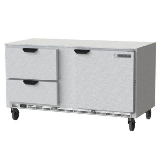 Beverage Air UCFD60AHC-2 60" W Undercounter Freezer w/ (2) Section & (1) Door (2) Drawers, 115v
