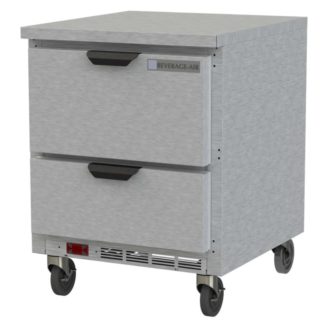 Beverage Air WTFD27AHC-2-FLT 27" W Work Top Freezer w/ (1) Section & (2) Drawers, 115v