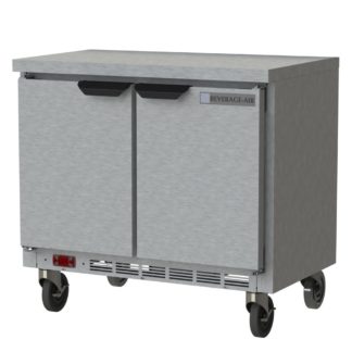 Beverage Air WTR34HC-FLT 34" Worktop Refrigerator w/ (2) Sections, 115v