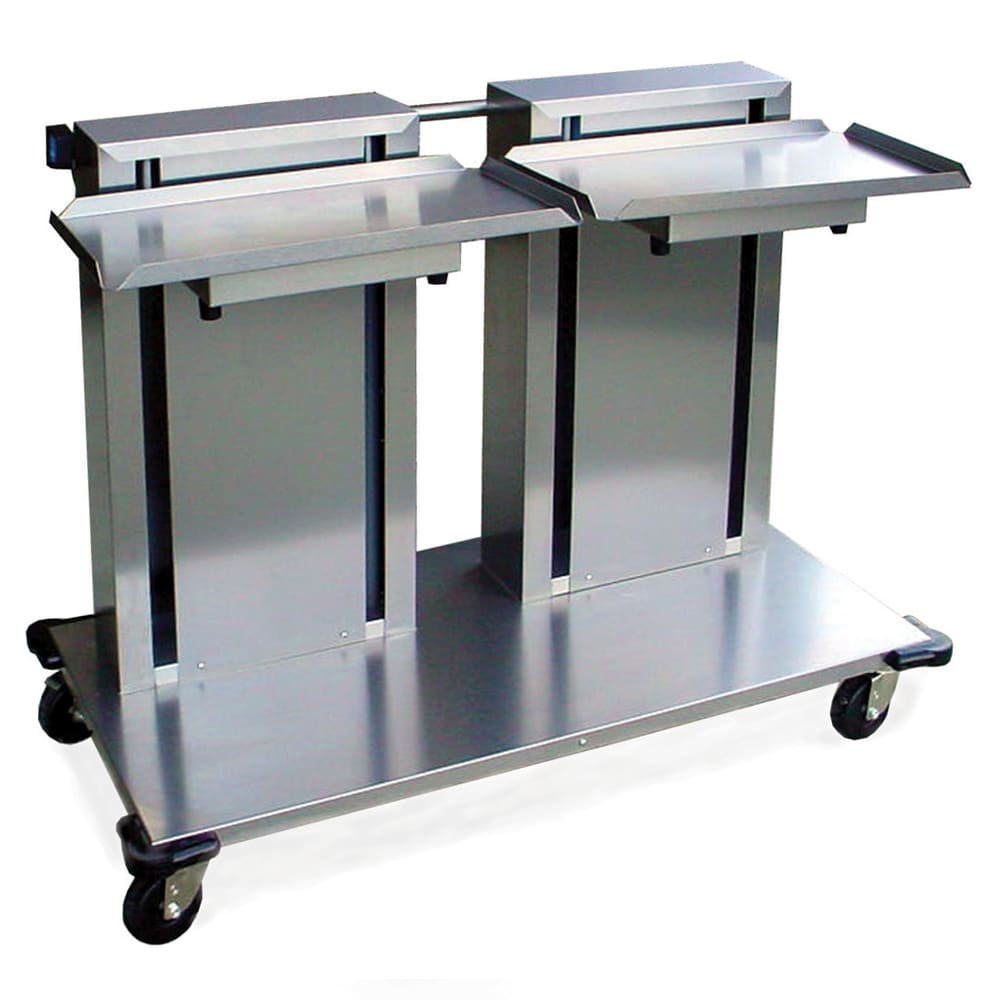 Lakeside 2819 Mobile Double Cantilever Tray Dispenser for 15 x 20" Trays