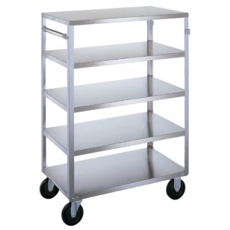 Lakeside 357 5 Level Stainless Utility Cart w/ 500 lb Capacity, Flat Ledges