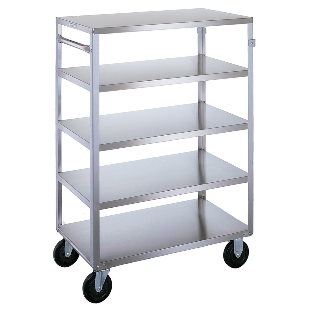 Lakeside 357 5 Level Stainless Utility Cart w/ 500 lb Capacity, Flat Ledges
