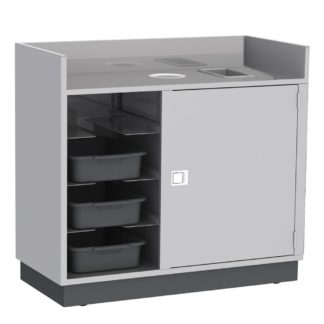 Lakeside 4610 49"L Metal Bus Cart w/ (5) Levels, Stainless