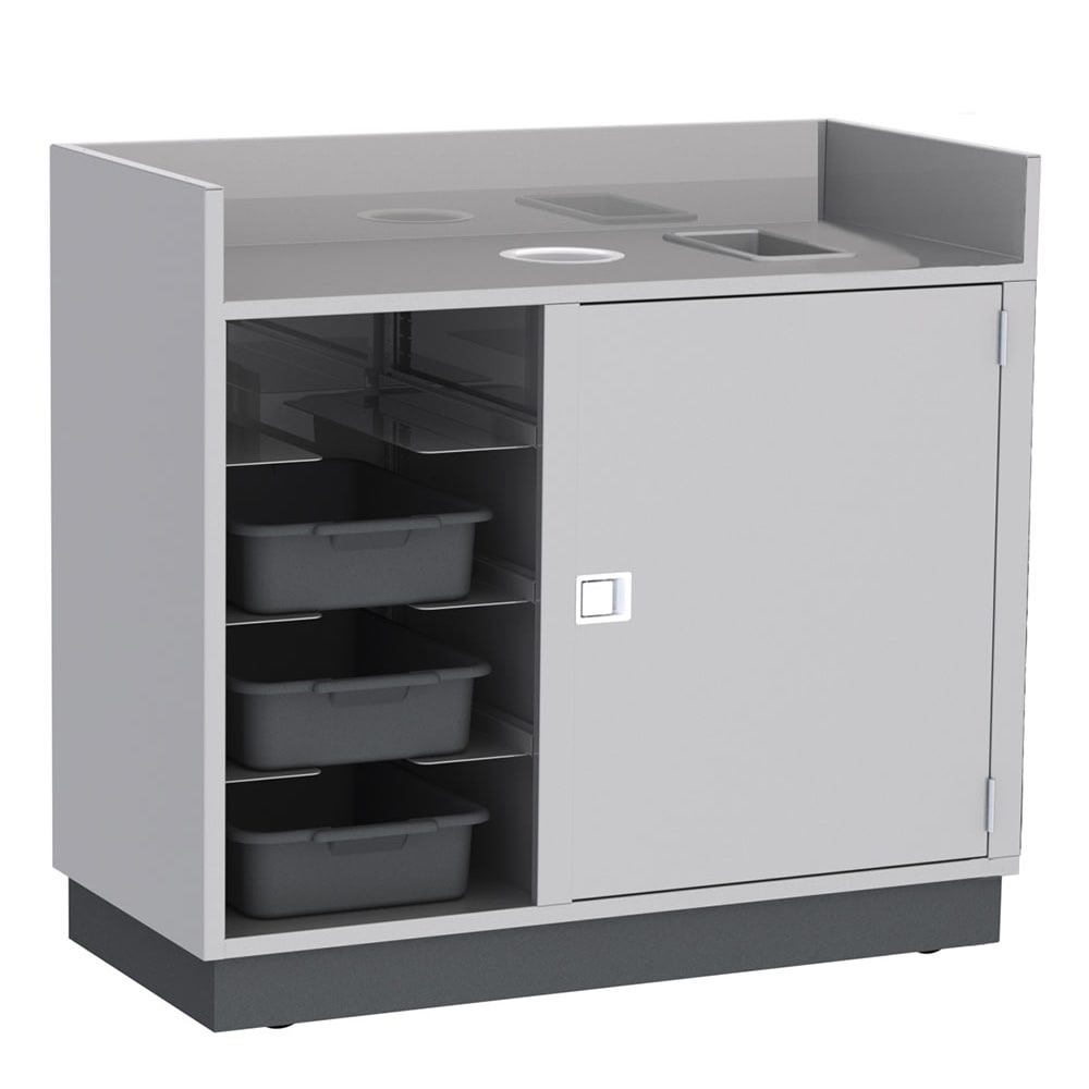 Lakeside 4610 49"L Metal Bus Cart w/ (5) Levels, Stainless