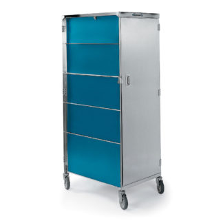 Lakeside 657 TEAL 20 Tray Ambient Meal Delivery Cart