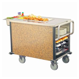 Lakeside 6754 SuzyQ Hot Food Cart w/ (1) Well - Stainless, 110-120v