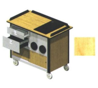 Lakeside 690-10 HRMAP Food Cart w/ Drawers, 44 1/2"L x 24 1/2"W x 37 3/4"H, Hard Rock Maple