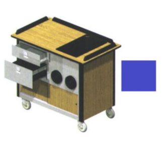 Lakeside 690-10 RBLU Food Cart w/ Drawers, 44 1/2"L x 24 1/2"W x 37 3/4"H, Royal Blue