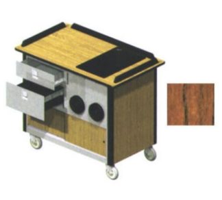 Lakeside 690-10 VCHER Food Cart w/ Drawers, 44 1/2"L x 24 1/2"W x 37 3/4"H, Victorian Cherry