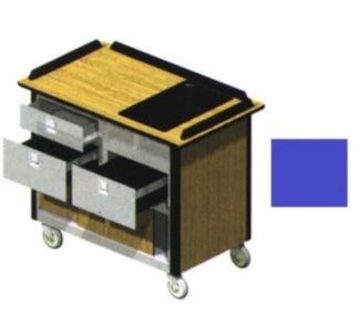 Lakeside 690-30 RBLU Food Cart w/ Drawers, 44 1/2"L x 24 1/2"W x 37 3/4"H, Royal Blue