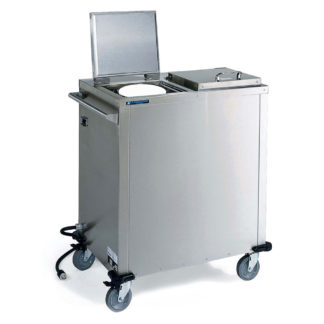 Lakeside 7511 33 3/8" Heated Mobile Dish Dispenser w/ (2) Columns - Stainless