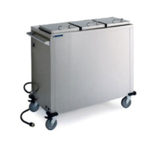 Lakeside 7512 43 1/2" Heated Mobile Dish Dispenser w/ (3) Columns - Stainless, 208v/1ph