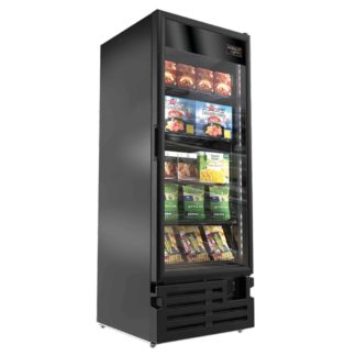 Kool-It LX-30FB 28 7/8" One Section Display Freezer w/ Swing Door - Bottom Mount Compressor, Black, 115v