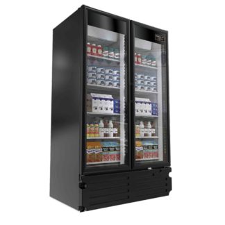 Kool-It LX-40RB 47 1/8" Two Section Glass Door Merchandiser, (2) Left/Right Hinge Doors, 115v