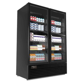 Kool-It LX-46RB 54 1/4" Two Section Glass Door Merchandiser, (2) Left/Right Hinge Doors, 115v
