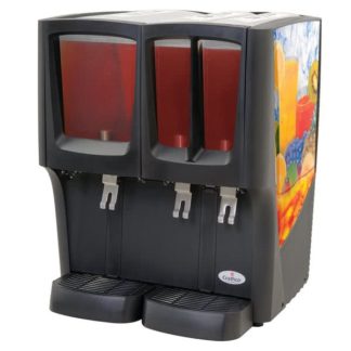 Crathco C-3D-16 Refrigerated Drink Dispenser w/ (1) 5gal & (2) 2 2/5gal Bowls, Pre Mix, 120v