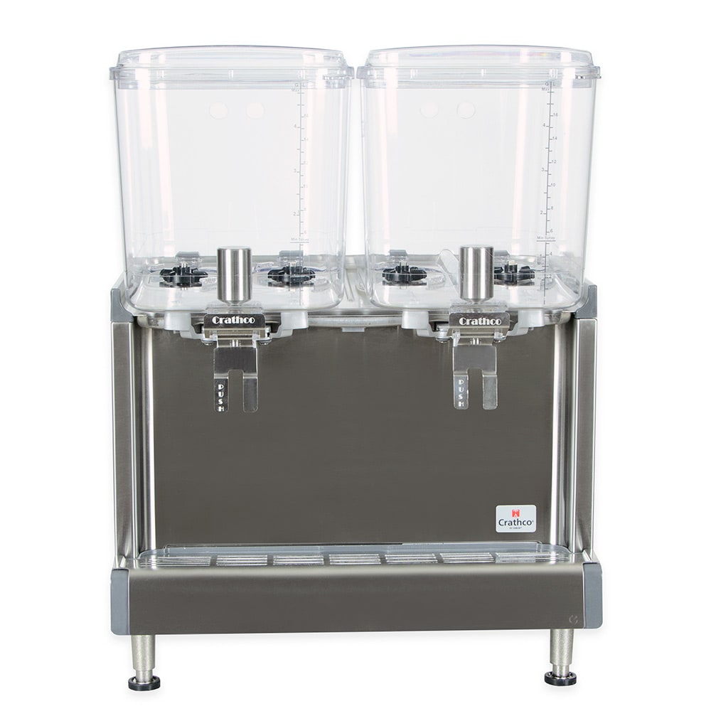 Crathco CS-2D-16 Refrigerated Drink Dispenser w/ (2) 4 3/4 gal Bowls, Pre Mix, 120v - Image 2