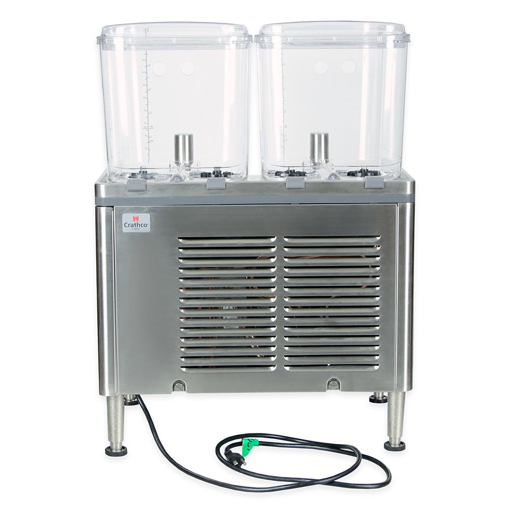 Crathco CS-2D-16 Refrigerated Drink Dispenser w/ (2) 4 3/4 gal Bowls, Pre Mix, 120v - Image 4