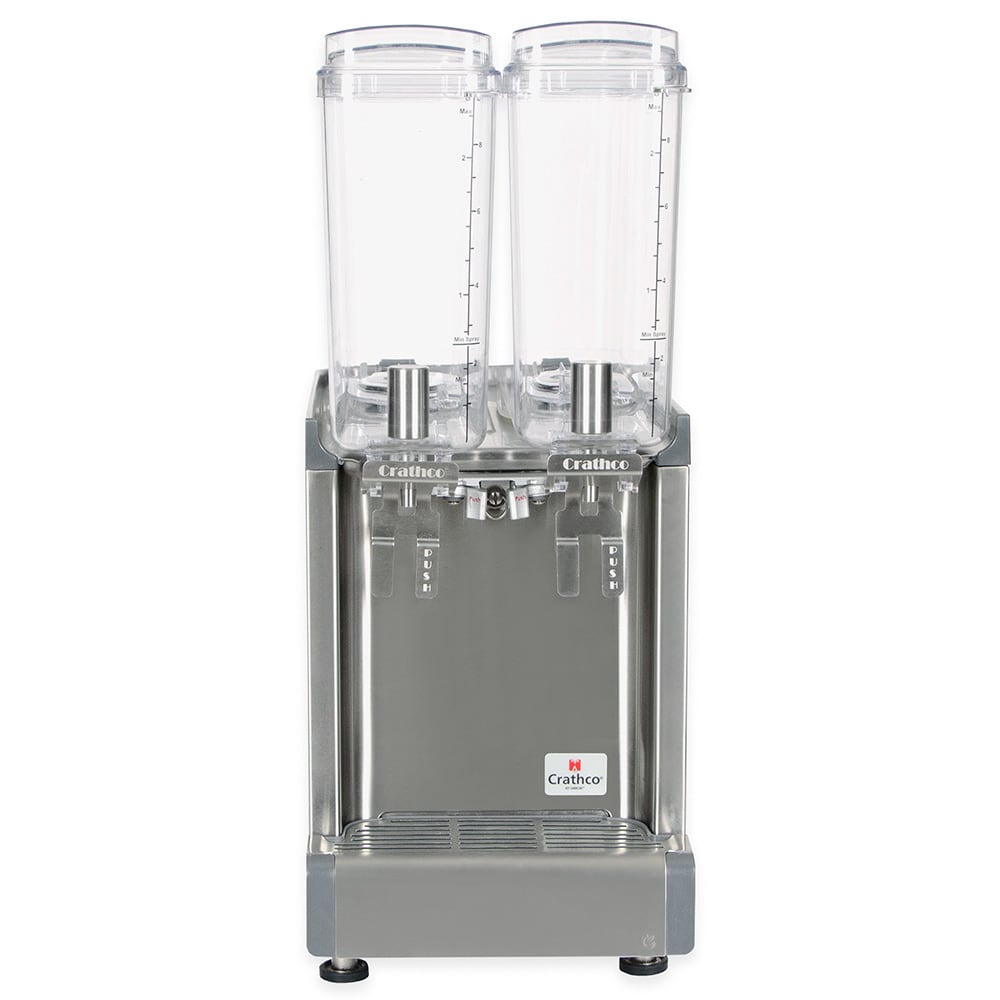 Crathco CS-2E-16 Refrigerated Drink Dispenser w/ (2) 2 2/5 gal Bowls, Pre Mix, 120v - Image 2
