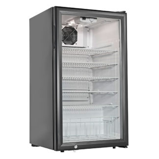 Cecilware Pro CTR3.75 19" Countertop Refrigerator w/ Front Access - Swing Door, Black, 120v