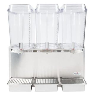 Crathco D35-3 Refrigerated Drink Dispenser w/ (3) 5 gal Bowls, Pre Mix, 115v
