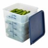 Cambro 18SFSPP190 18 qt CamSquare Food Container - Polypropylene, Translucent - Image 2