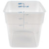 Cambro 18SFSPP190 18 qt CamSquare Food Container - Polypropylene, Translucent - Image 5